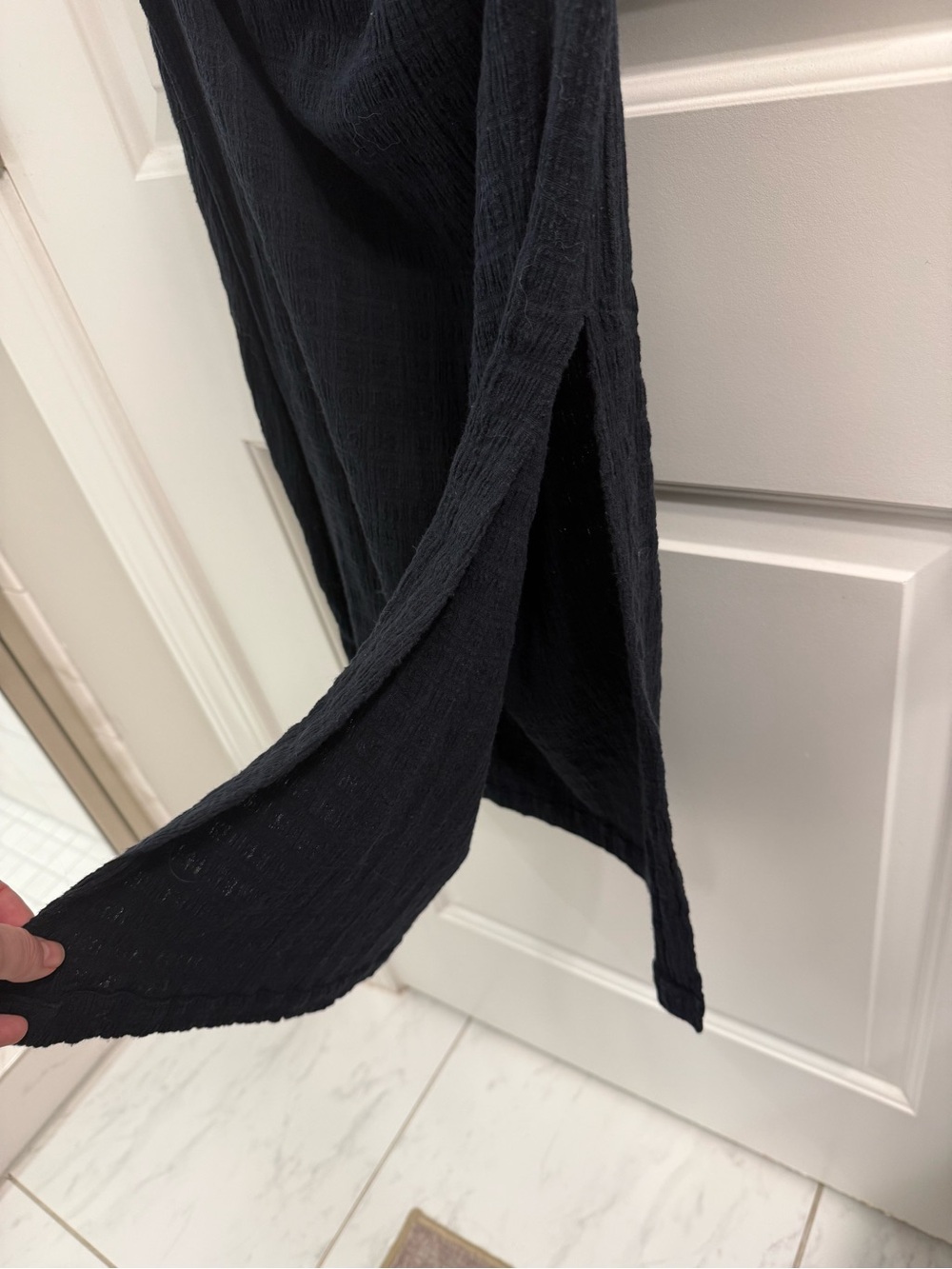 Free People free-est Navy Brandie Tibe Midi Dress - Picture 3 of 5